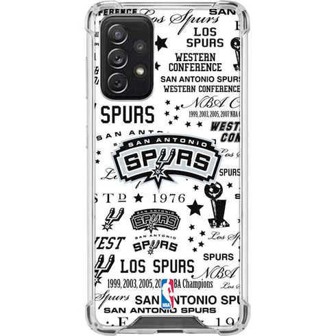 NBA San Antonio Spurs Historic Blast Galaxy A72 5G Clear Case