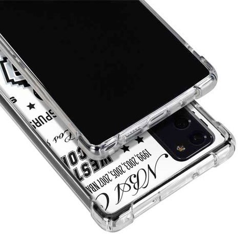 NBA San Antonio Spurs Historic Blast Galaxy Note20 5G Clear Case
