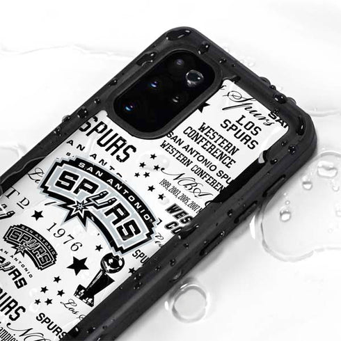 NBA San Antonio Spurs Historic Blast Galaxy S20 Plus Waterproof Case