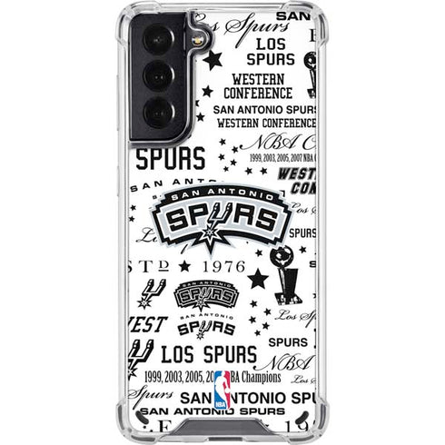 NBA San Antonio Spurs Historic Blast Galaxy S21 5G Clear Case
