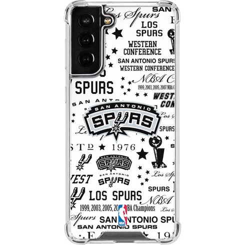 NBA San Antonio Spurs Historic Blast Galaxy S21 FE Clear Case