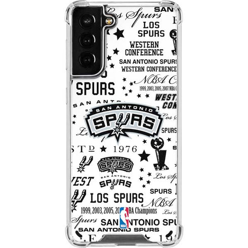 NBA San Antonio Spurs Historic Blast Galaxy S21 Plus 5G Clear Case