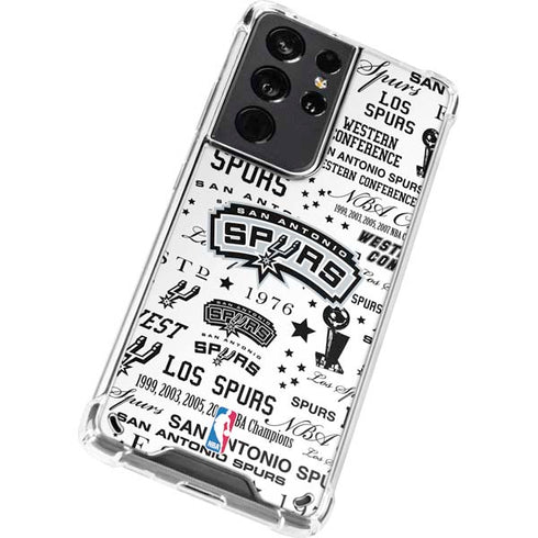 NBA San Antonio Spurs Historic Blast Galaxy S21 Ultra 5G Clear Case