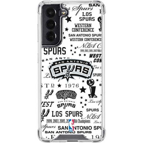 NBA San Antonio Spurs Historic Blast Galaxy S22 Clear Case