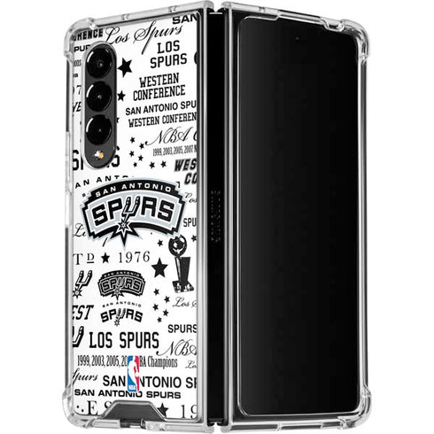 NBA San Antonio Spurs Historic Blast Galaxy Z Fold4 5G Clear Case