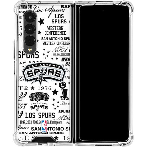NBA San Antonio Spurs Historic Blast Galaxy Z Fold4 5G Clear Case
