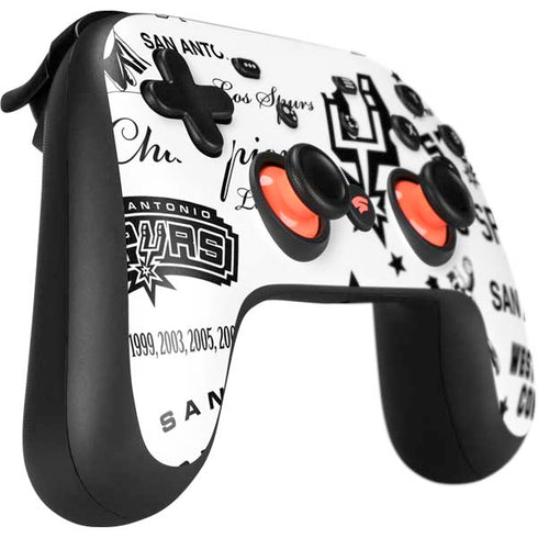 NBA San Antonio Spurs Historic Blast Google Stadia Controller Skin