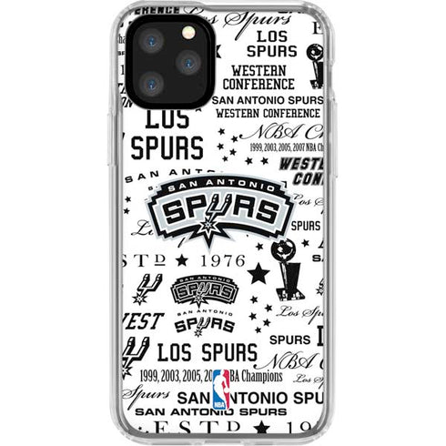 NBA San Antonio Spurs Historic Blast iPhone 11 Pro Clear Case