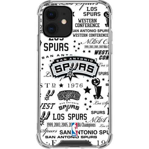 NBA San Antonio Spurs Historic Blast iPhone 12 Mini Clear Case