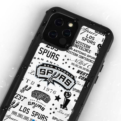 NBA San Antonio Spurs Historic Blast iPhone 12 Pro Max Waterproof Case