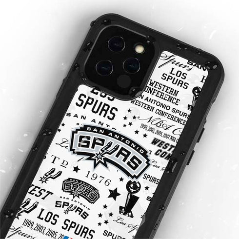 NBA San Antonio Spurs Historic Blast iPhone 12 Pro Waterproof Case
