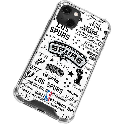 NBA San Antonio Spurs Historic Blast iPhone 13 Mini Clear Case