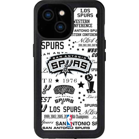 NBA San Antonio Spurs Historic Blast iPhone 13 Mini Waterproof Case