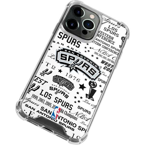 NBA San Antonio Spurs Historic Blast iPhone 13 Pro Max Clear Case