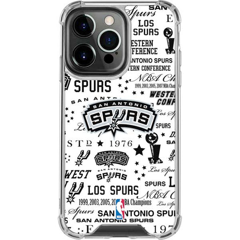 NBA San Antonio Spurs Historic Blast iPhone 15 Pro Clear Case