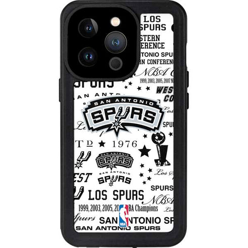 NBA San Antonio Spurs Historic Blast iPhone 14 Pro Waterproof Case