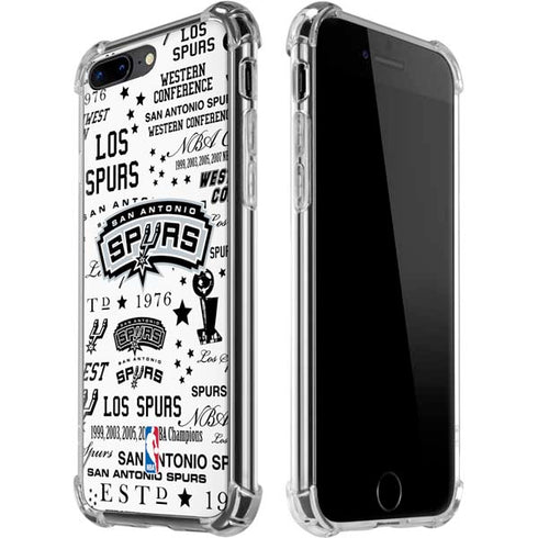 NBA San Antonio Spurs Historic Blast iPhone 7/8 Plus Clear Case