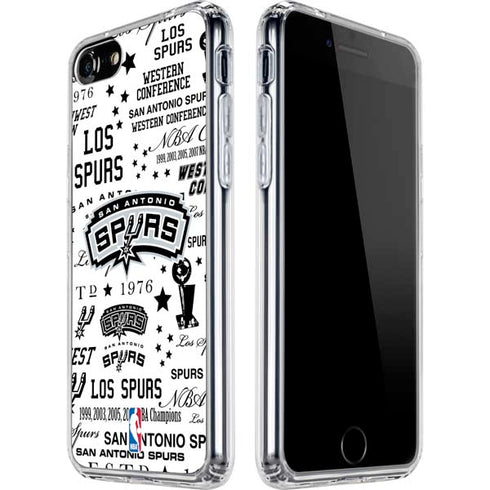 NBA San Antonio Spurs Historic Blast iPhone SE (2nd & 3rd Gen) Clear Case