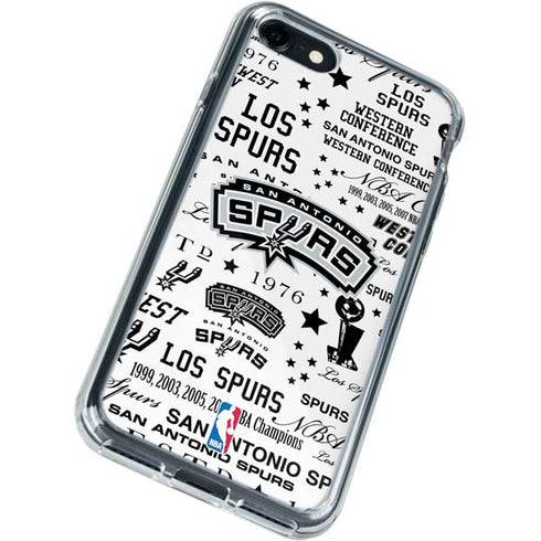 NBA San Antonio Spurs Historic Blast iPhone SE (2nd & 3rd Gen) Clear Case
