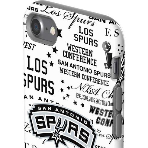 NBA San Antonio Spurs Historic Blast iPhone SE (2nd & 3rd Gen) Pro Case