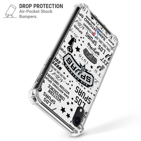 NBA San Antonio Spurs Historic Blast iPhone XR Clear Case