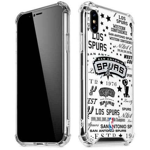 NBA San Antonio Spurs Historic Blast iPhone XS Max Clear Case