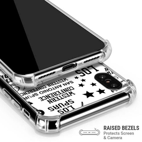 NBA San Antonio Spurs Historic Blast iPhone XS Max Clear Case