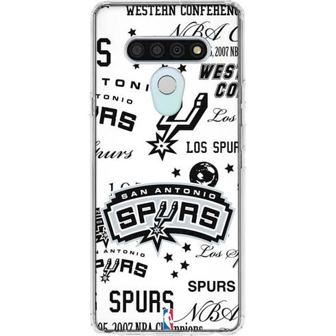 NBA San Antonio Spurs Historic Blast LG Stylo 6 Clear Case