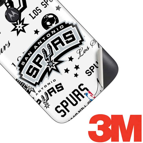 NBA San Antonio Spurs Historic Blast Moto E5 Play Skin