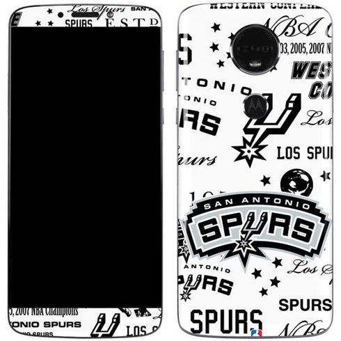 NBA San Antonio Spurs Historic Blast Moto E5 Plus Skin