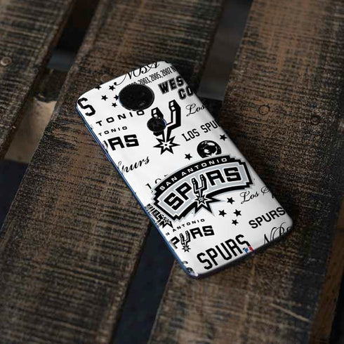 NBA San Antonio Spurs Historic Blast Moto E5 Plus Skin