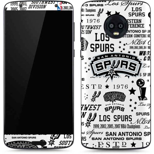 NBA San Antonio Spurs Historic Blast Moto G6 Skin