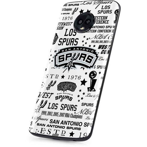 NBA San Antonio Spurs Historic Blast Moto G6 Skin