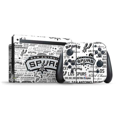 NBA San Antonio Spurs Historic Blast Nintendo Switch Bundle Skin