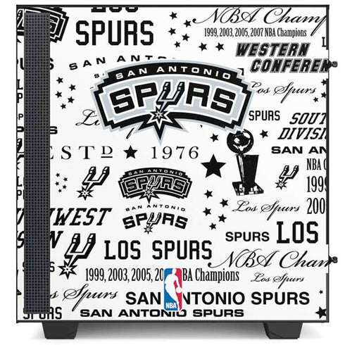 NBA San Antonio Spurs Historic Blast NZXT H510 Compact ATX Mid-Tower Case Skin