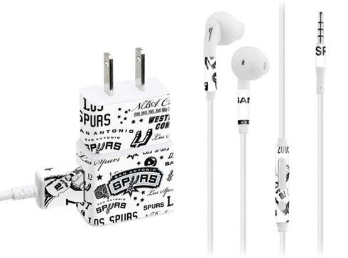 NBA San Antonio Spurs Historic Blast Phone Charger Skin