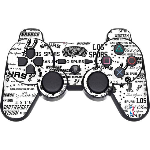 NBA San Antonio Spurs Historic Blast PS3 Dual Shock wireless controller Skin