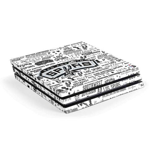 NBA San Antonio Spurs Historic Blast PS4 Pro Console Skin