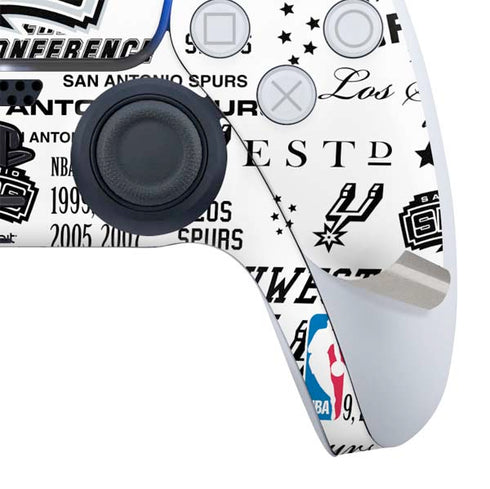 NBA San Antonio Spurs Historic Blast PS5 Controller Skin