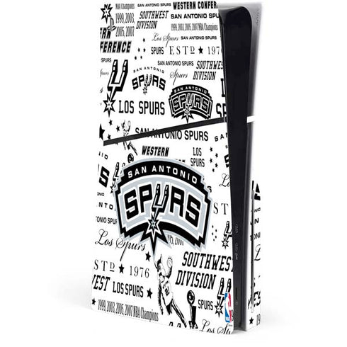 NBA San Antonio Spurs Historic Blast PS5 Slim Disk Console Skin