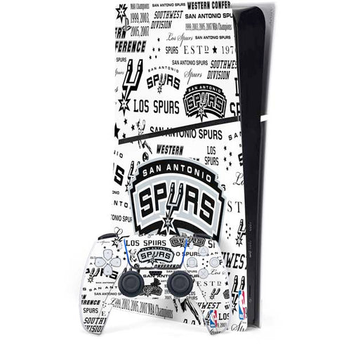 NBA San Antonio Spurs Historic Blast PS5 Slim Digital Edition Bundle Skin