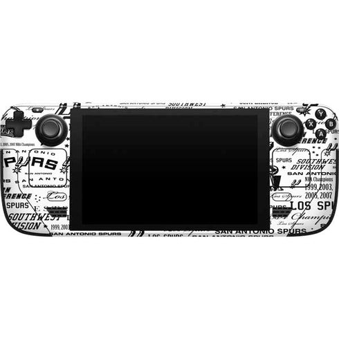 NBA San Antonio Spurs Historic Blast Steam Deck Handheld Gaming Computer Skin