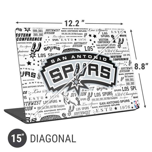 NBA San Antonio Spurs Historic Blast Universal Laptop 15in (12.2 x 8.8in) Skin