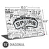 NBA San Antonio Spurs Historic Blast Universal Laptop 15in (12.2 x 8.8in) Skin