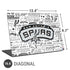 NBA San Antonio Spurs Historic Blast Universal Laptop 16.6in (13.4 x 9.7in) Skin