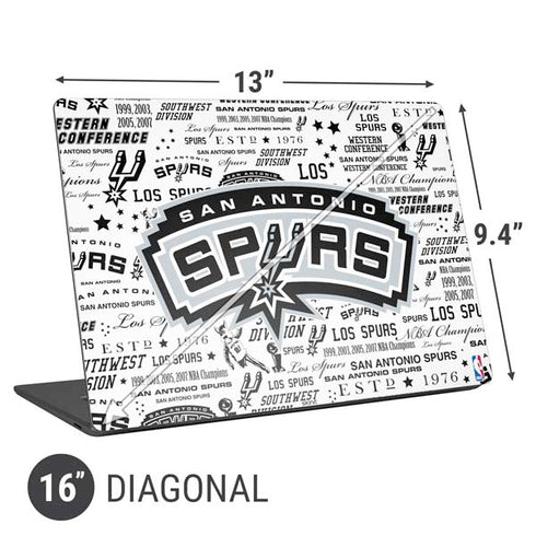 NBA San Antonio Spurs Historic Blast Universal Laptop 16in (13 x 9.4in) Skin