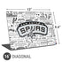 NBA San Antonio Spurs Historic Blast Universal Laptop 16in (13 x 9.4in) Skin