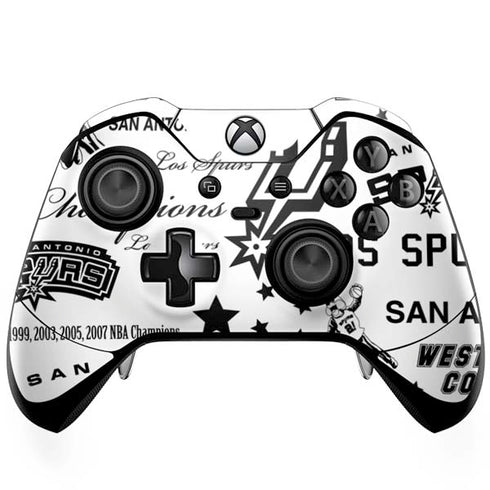 NBA San Antonio Spurs Historic Blast Xbox One Elite Controller Skin