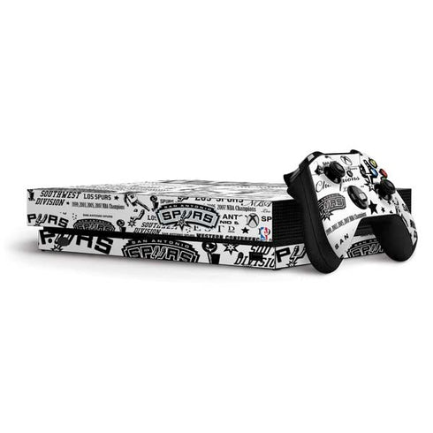 NBA San Antonio Spurs Historic Blast Xbox One X Bundle Skin