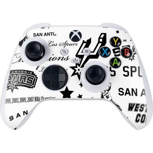 NBA San Antonio Spurs Historic Blast Xbox Series S Controller Skin
